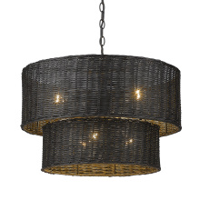 Golden Canada 1084-6 BLK-BW - Golden Lighting Erma 6-light Chandelier in Matte Black